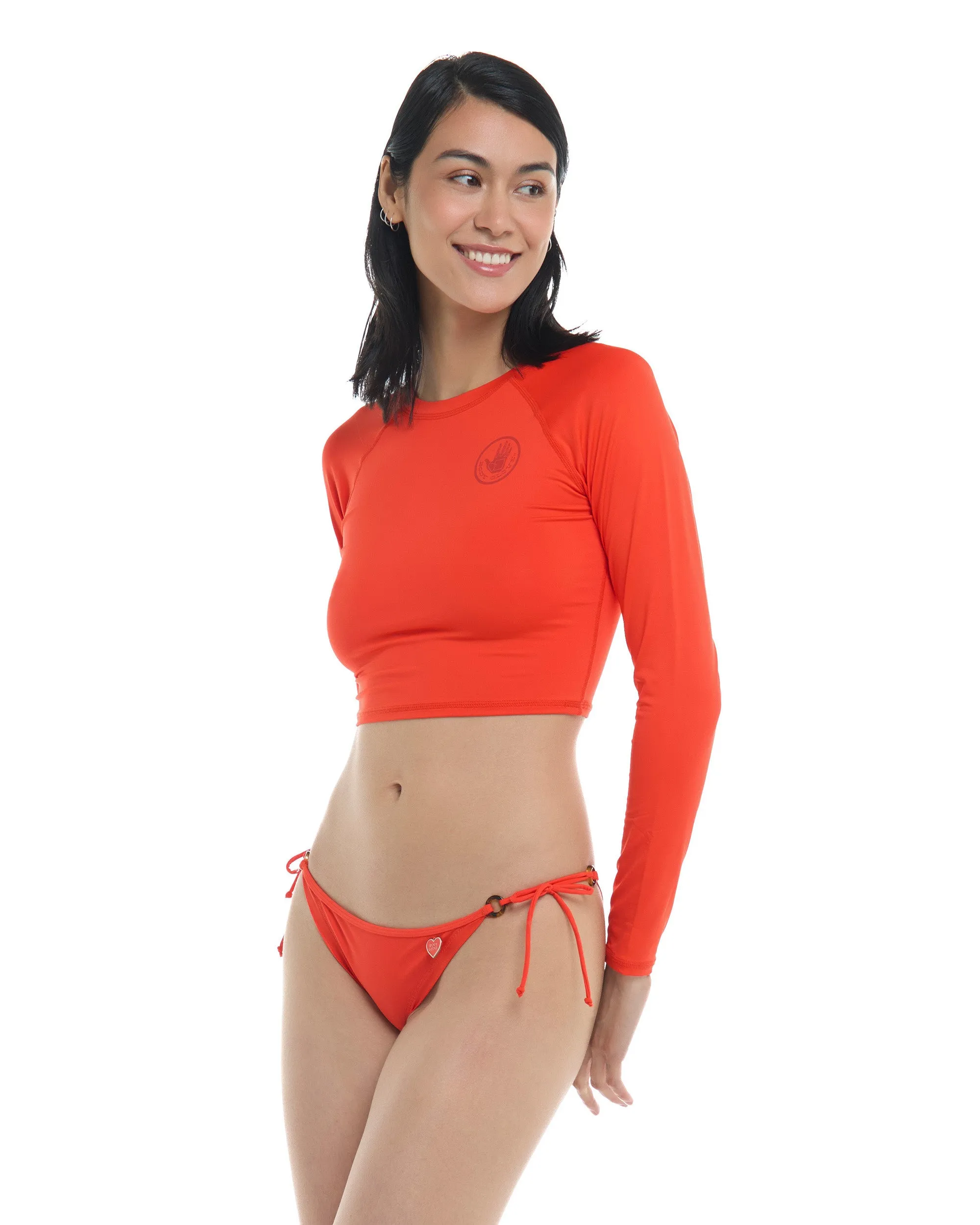 Smoothies Let It Be Crop Rashguard - Poppy sold by Body Glove product image thumbnail 3