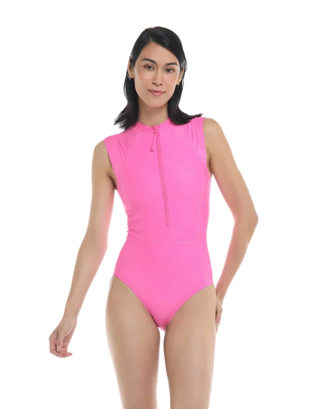 Smoothies Manny One-Piece Swimsuit - Sugar Plum sold by Body Glove