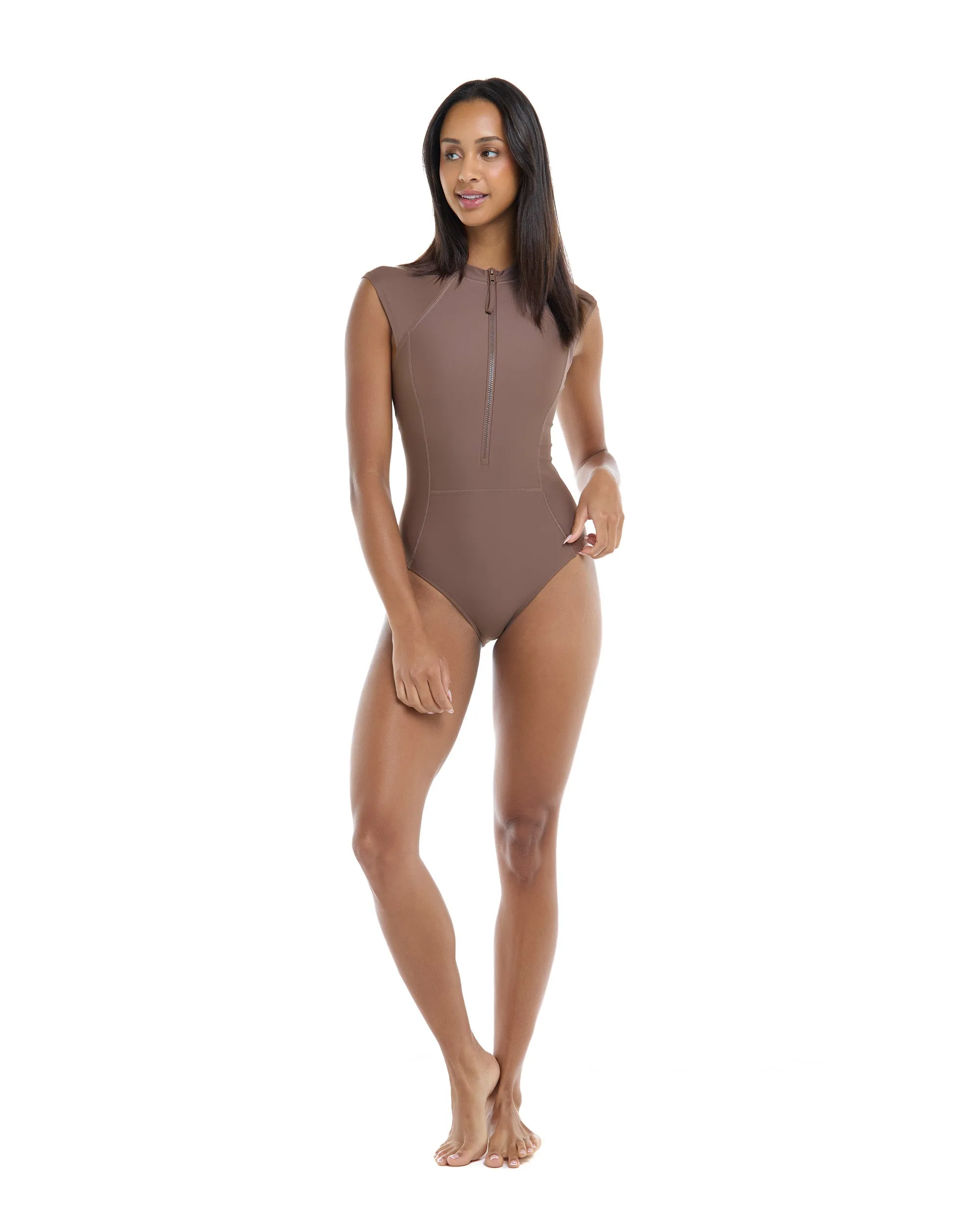 Smoothies Manny One-Piece Swimsuit - Latte sold by Body Glove product image thumbnail 5