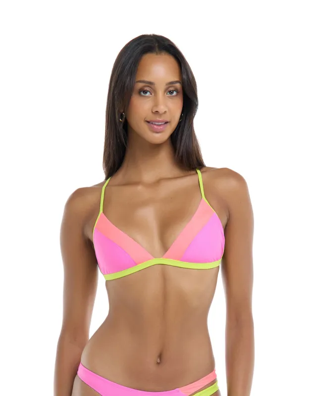 Rays Evelyn Fixed Triangle Bikini Top - Sugar Plum made by Body Glove