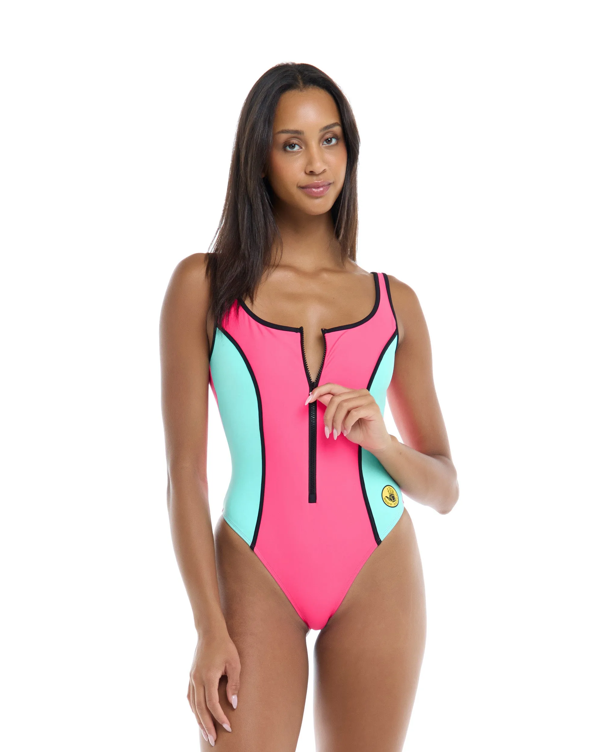 Groove Time After Time One-Piece Swimsuit - Groove / Bubble Gum sold by Body Glove