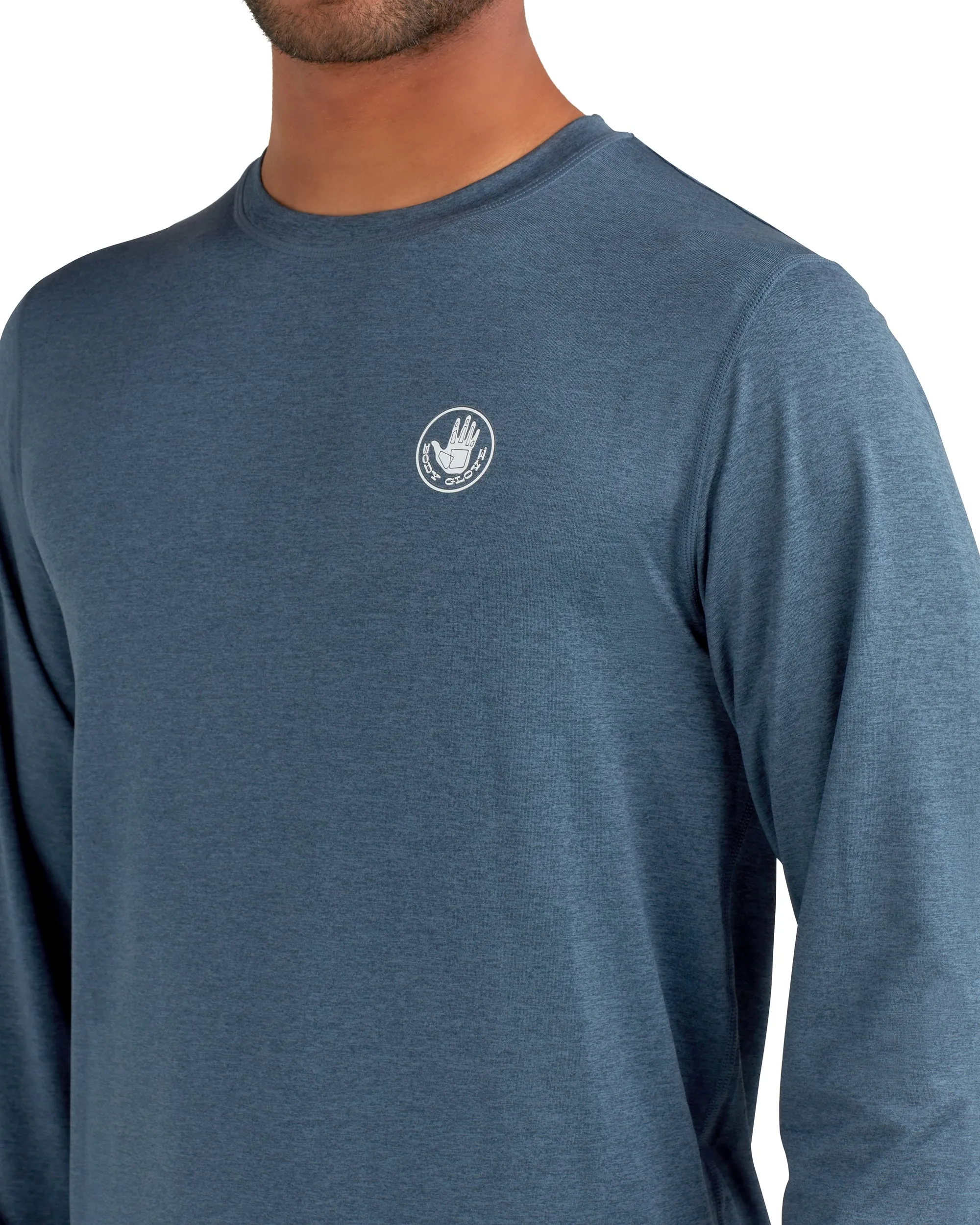 Offshore UPF Long-Sleeve Sun Shirt - Heather Navy sold by Body Glove product image thumbnail 3