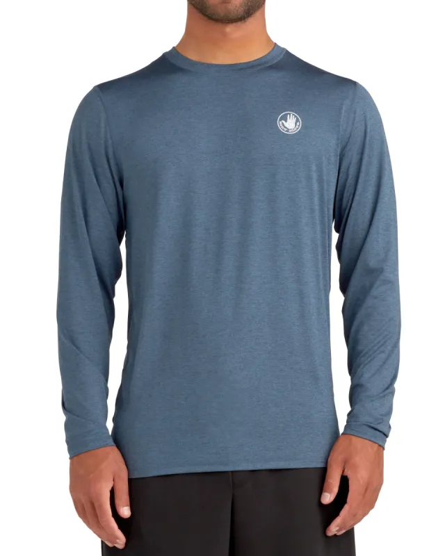 Offshore UPF Long-Sleeve Sun Shirt - Heather Navy sold by Body Glove