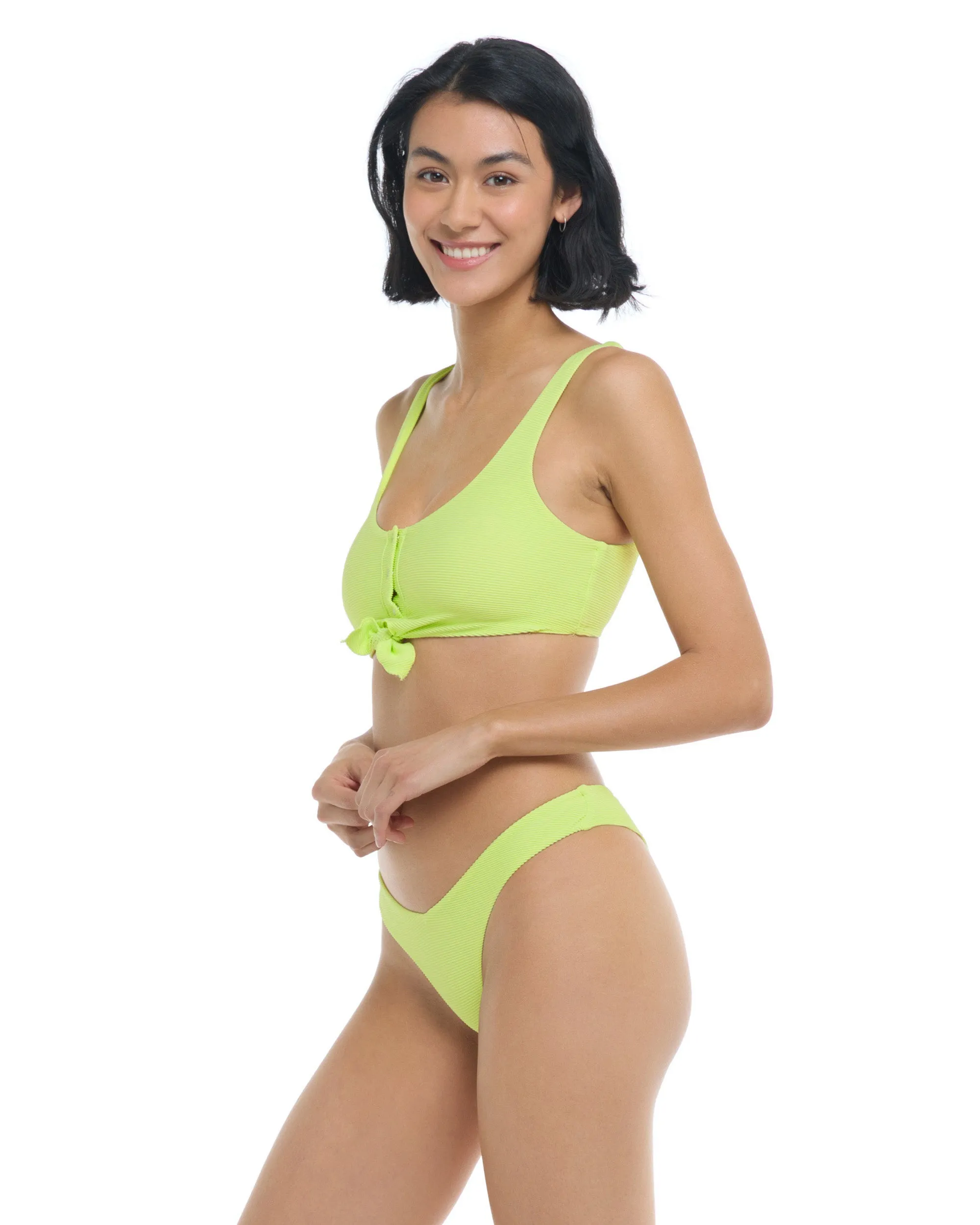 Spectrum Kate Crop Tank Bikini Top - Chartreuse sold by Body Glove product image thumbnail 4