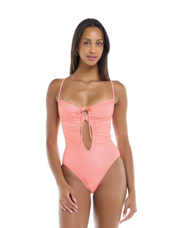 Spritz Selena One-Piece Swimsuit - Coral sold by Body Glove