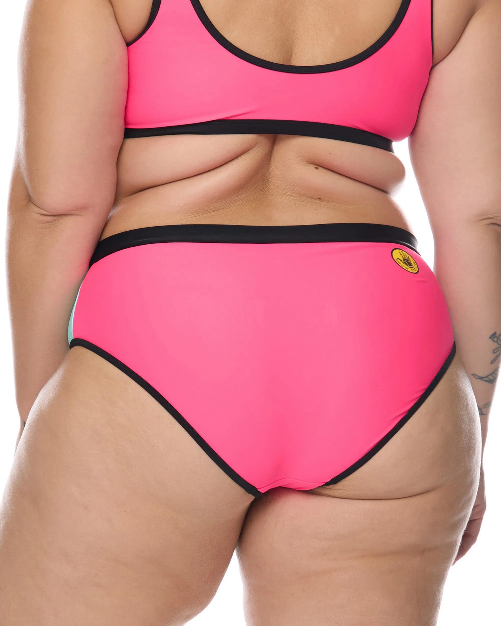 Groove High Tide Plus Size Swim Bottom - Groove / Bubble Gum sold by Body Glove product image thumbnail 2