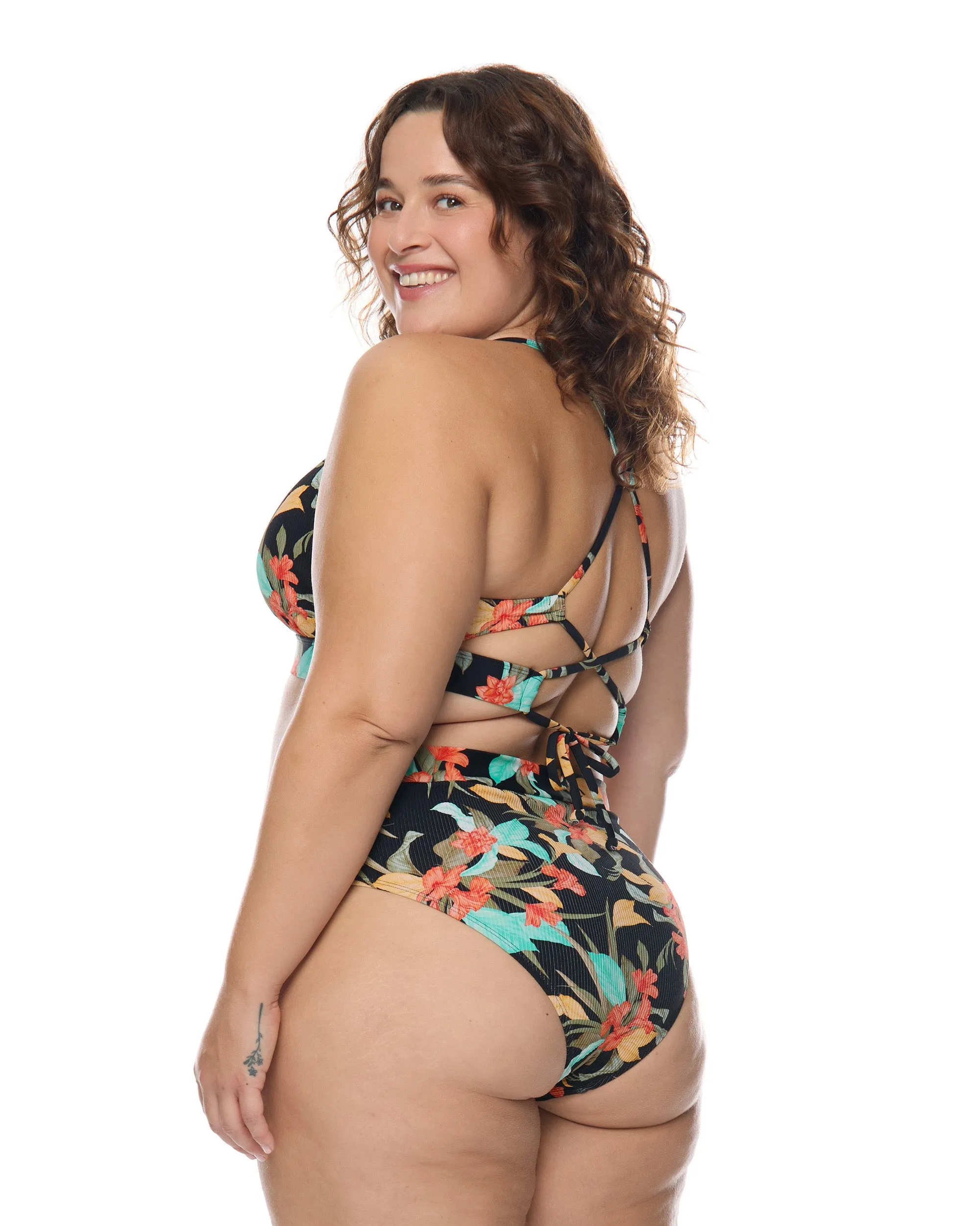 Hamoa Marlee Plus Size High-Waist Bikini Bottom - Black sold by Body Glove product image thumbnail 4