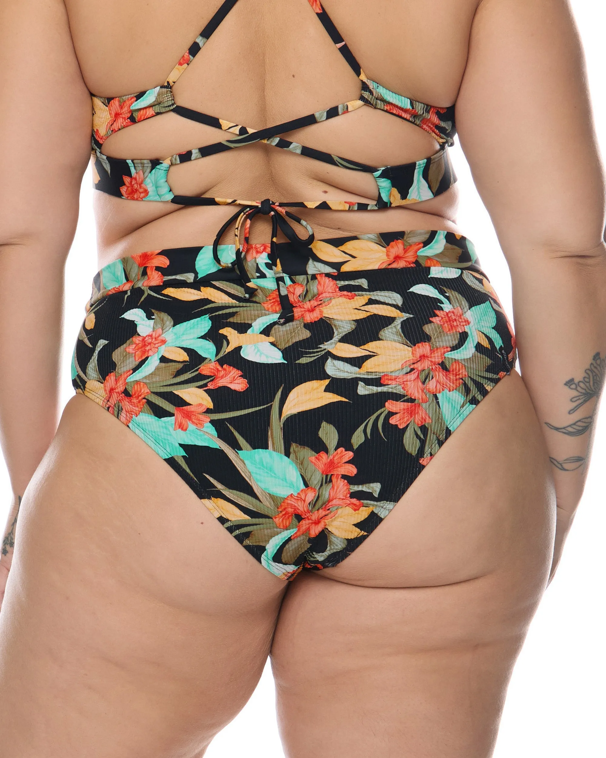 Hamoa Marlee Plus Size High-Waist Bikini Bottom - Black sold by Body Glove product image thumbnail 2