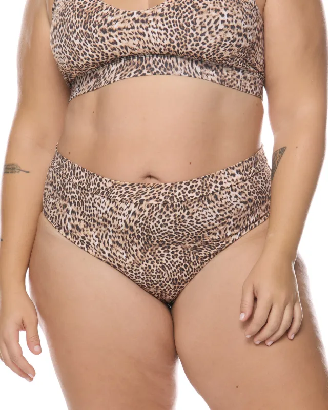 Primal Marlee Plus Size High-Waist Bikini Bottom - Black sold by Body Glove
