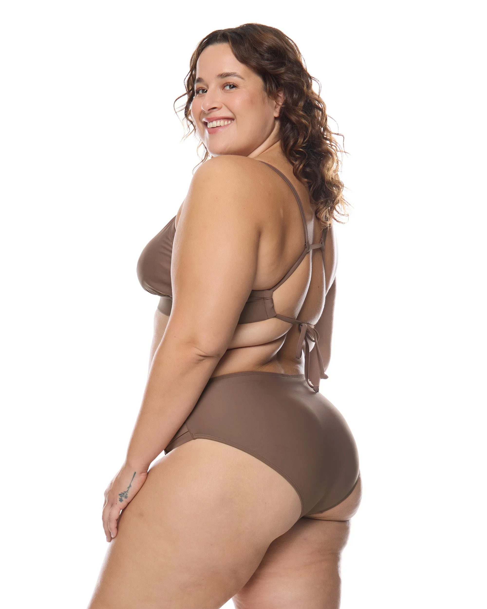 Smoothies Retro Plus Size Swim Bottom - Latte sold by Body Glove product image thumbnail 4