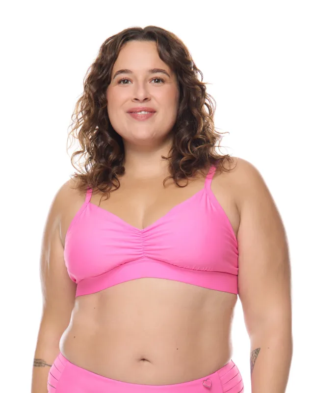 Smoothies Drew Plus Size Swim Top - Sugar Plum sold by Body Glove