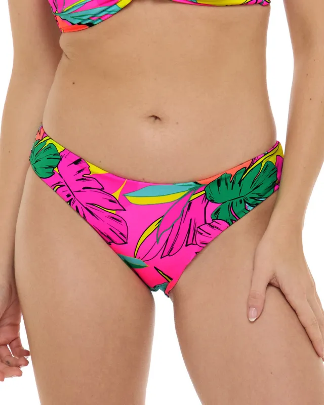 Tulum Phillis Low Rise Bikini Bottom - Bubble Gum sold by Body Glove