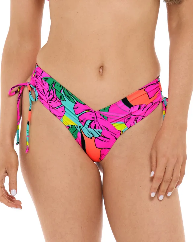 Tulum Nola Low Rise Bikini Bottom - Bubble Gum sold by Body Glove
