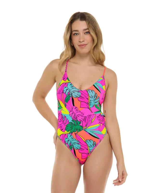 Tulum Claire One-Piece Swimsuit - Bubble Gum made by Body Glove