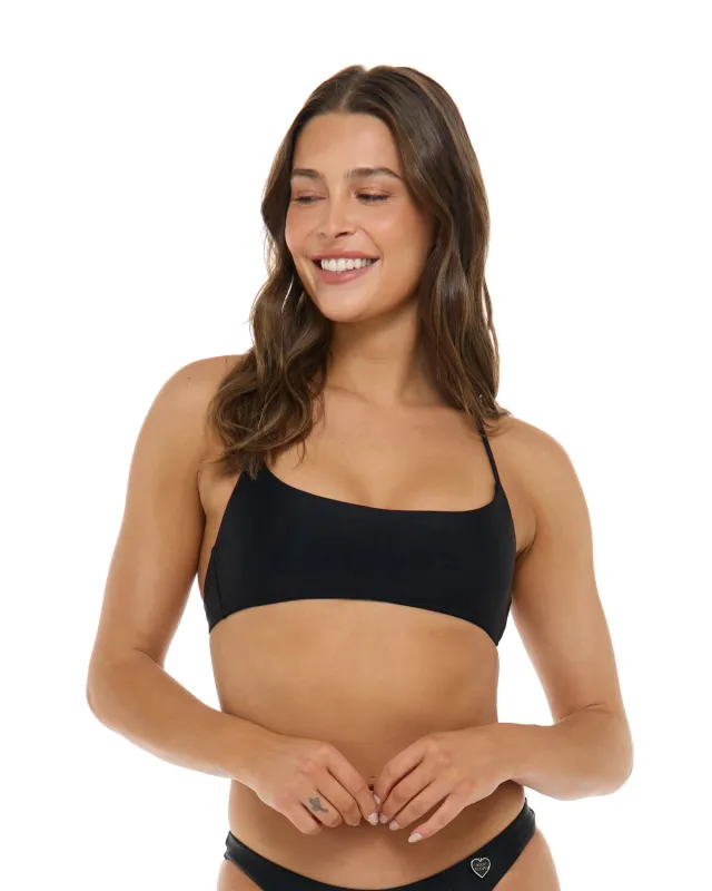 Smoothies Kimi Bralette Top - Black made by Body Glove
