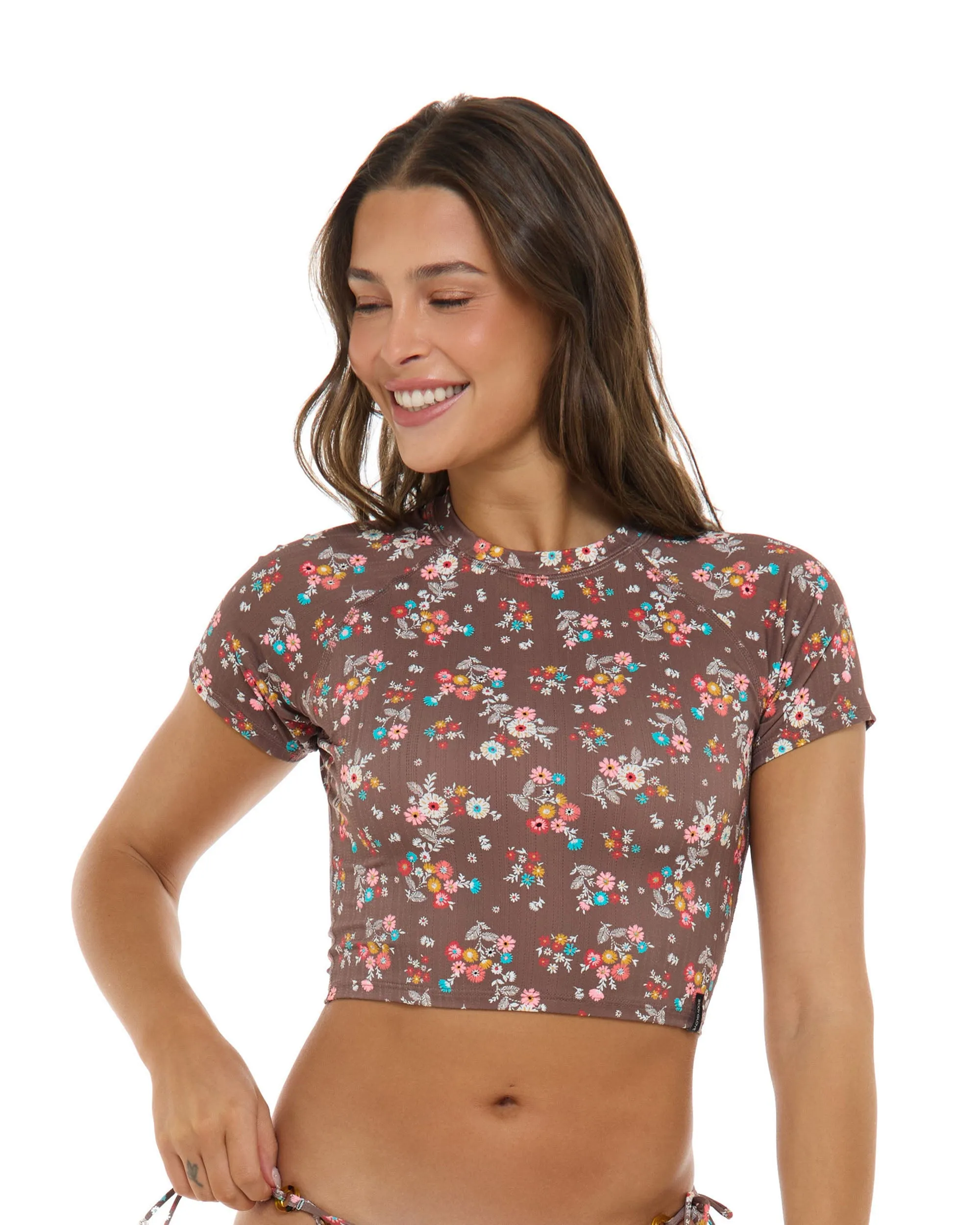 Belle Rebel Crop Rashguard - Latte sold by Body Glove product image thumbnail 3