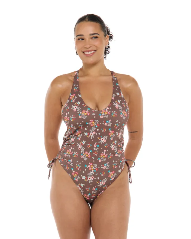 Belle Missy One-Piece Swimsuit - Latte made by Body Glove