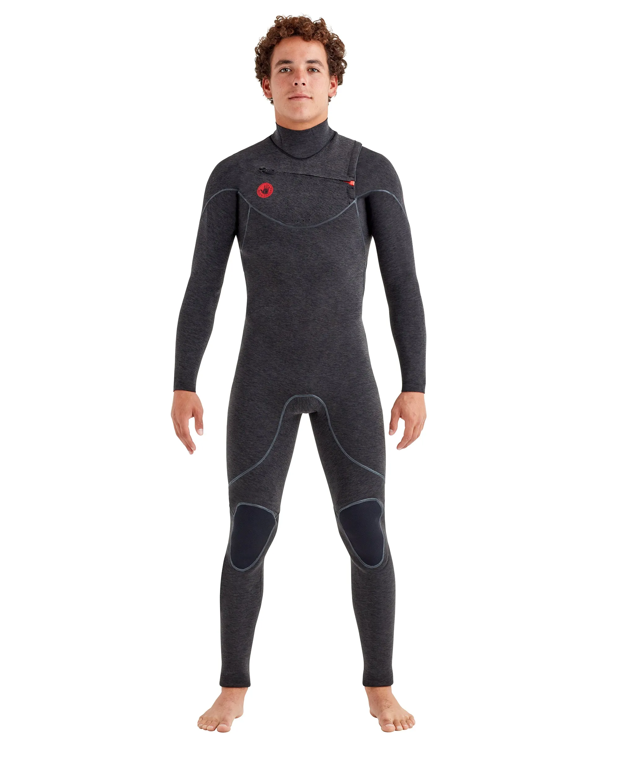 Red Cell 2mm Slant-Zip Men's Fullsuit - Black Heather sold by Body Glove