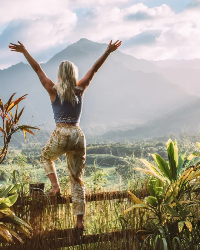 Camelia Mid-Rise Cargo Pants - Tie/Dye sold by Body Glove