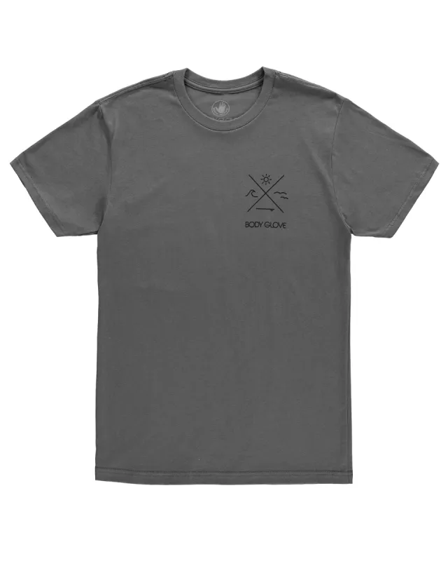 Men's Balance Heather T-Shirt - Grey sold by Body Glove