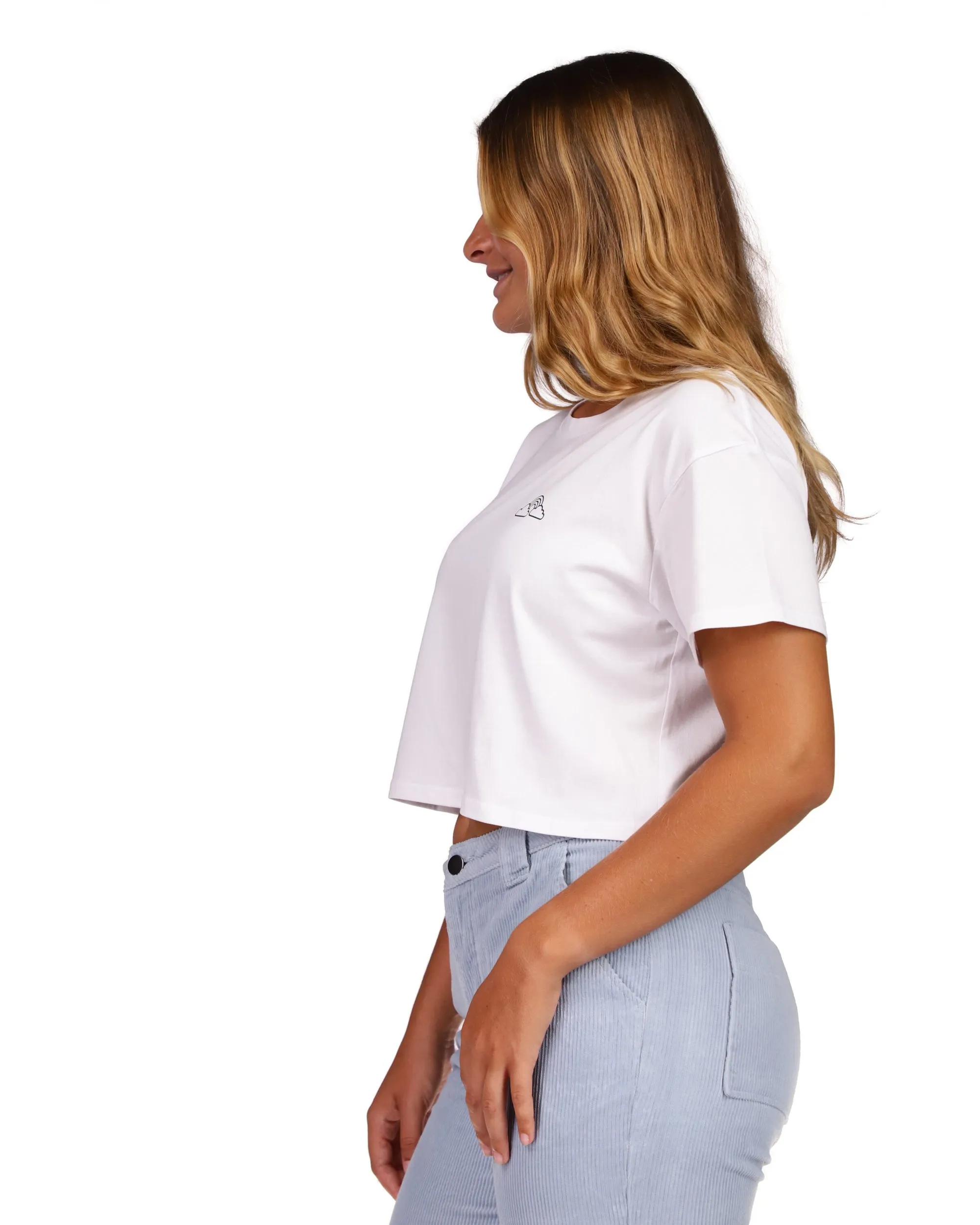 Tati x Body Glove Rainbow Crop T-Shirt - White sold by Body Glove product image thumbnail 2