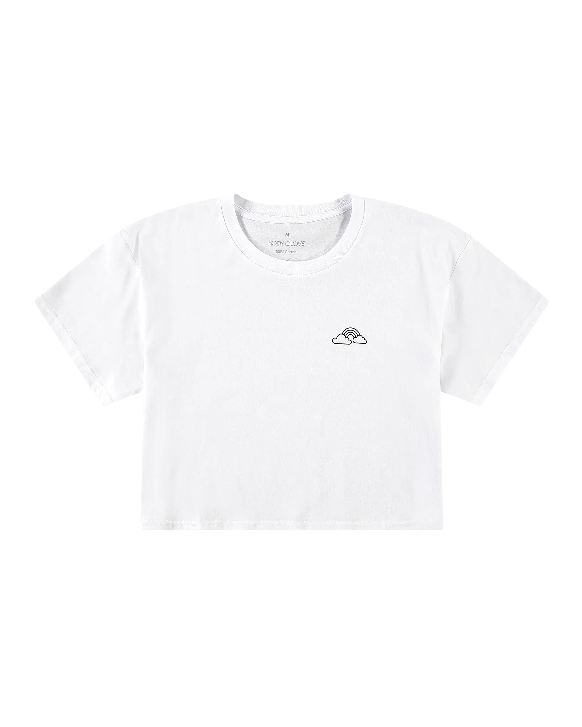 Tati x Body Glove Rainbow Crop T-Shirt - White sold by Body Glove product image thumbnail 3