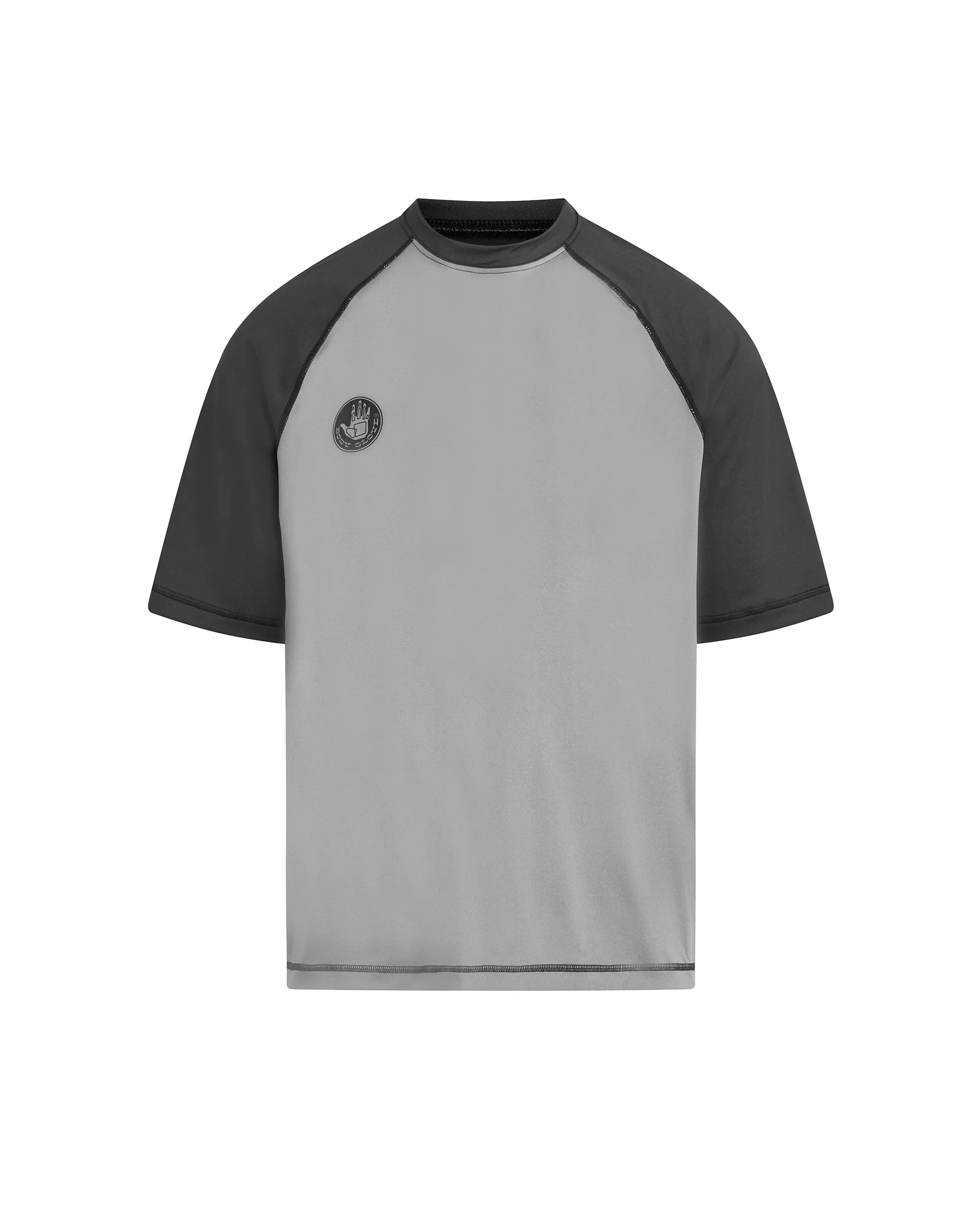 Raglan Loose-Fit Short-Sleeve Rash Guard - Black/Charcoal sold by Body Glove