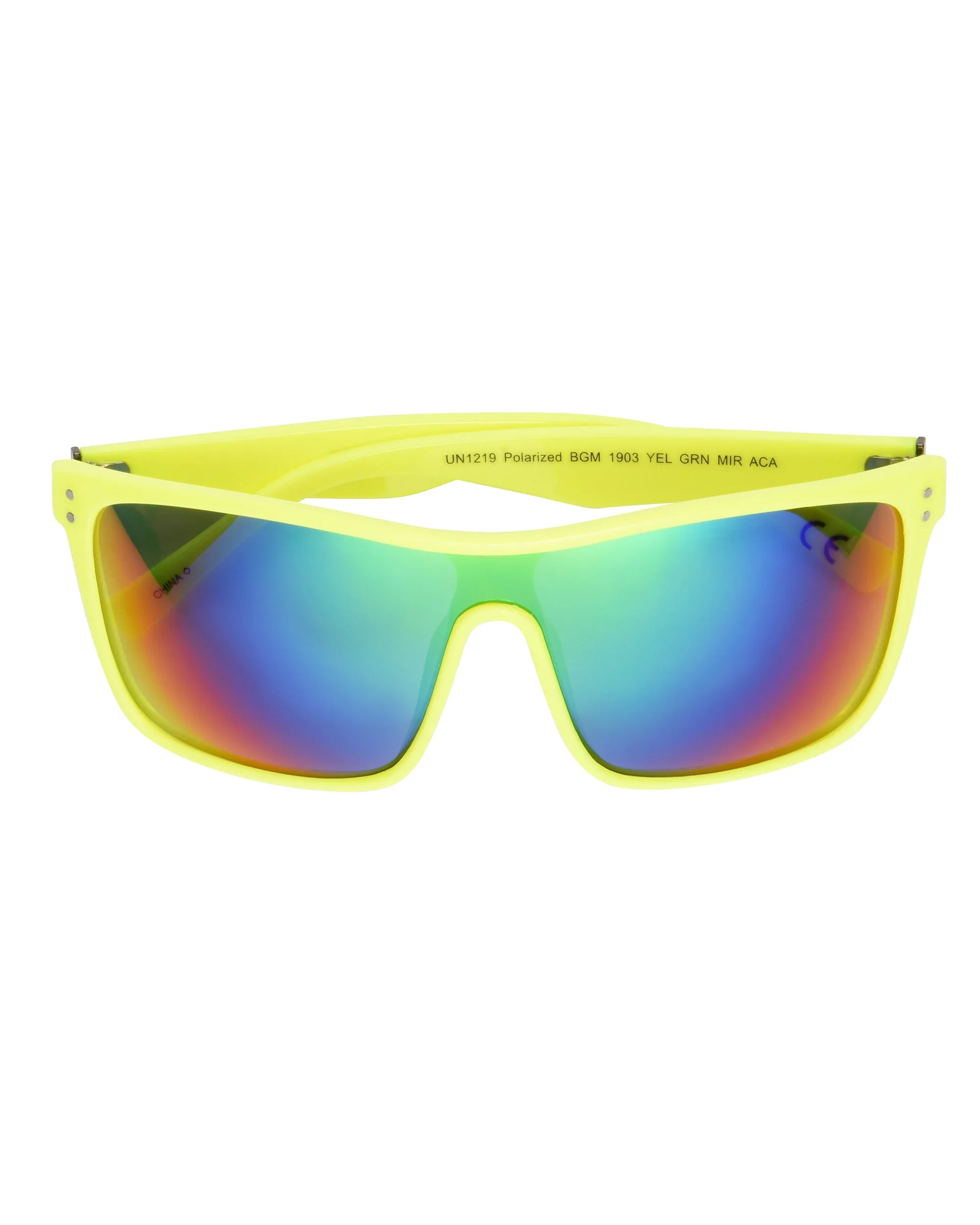 Men's Amped Polarized Sunglasses Neon Yellow Parallel