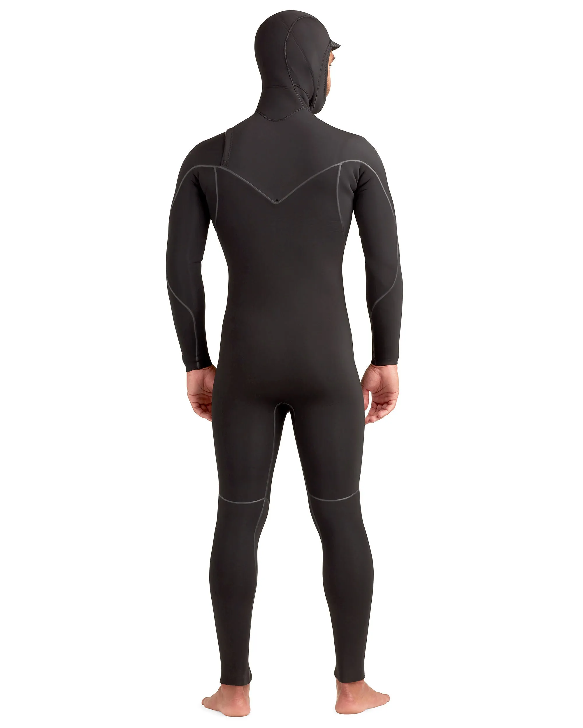 Red Cell 4/3mm Men's Chest-Zip Hooded Fullsuit - Black sold by Body Glove product image thumbnail 5