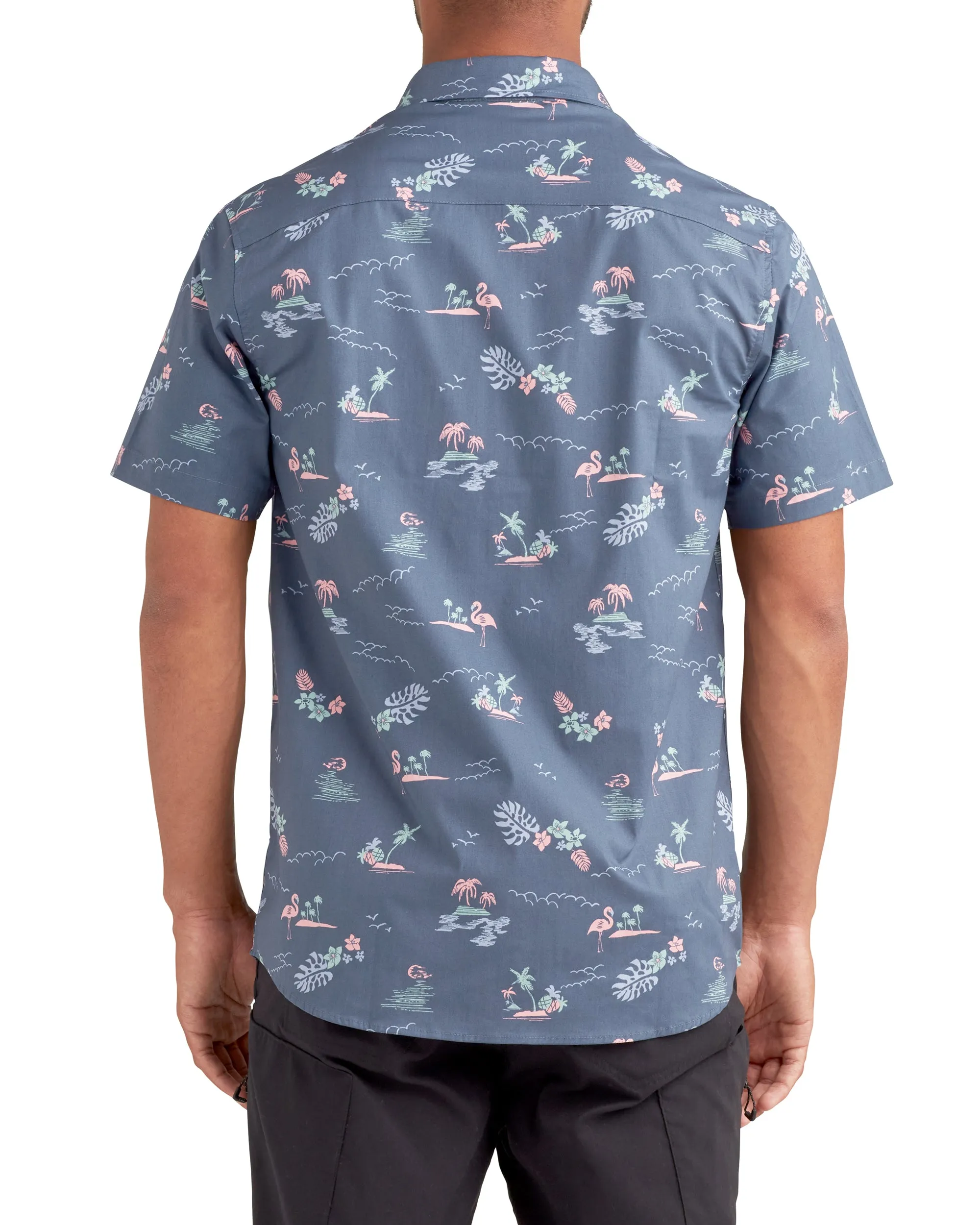 Island Vibe Button-Up Shirt - Navy sold by Body Glove product image thumbnail 2