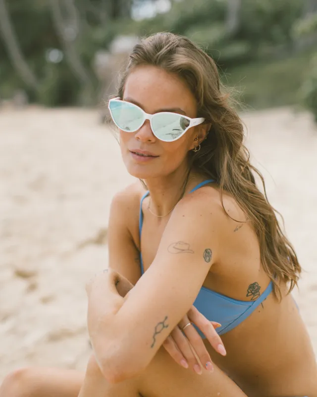 Lana Polarized Cat Eye Sunglasses - White sold by Body Glove