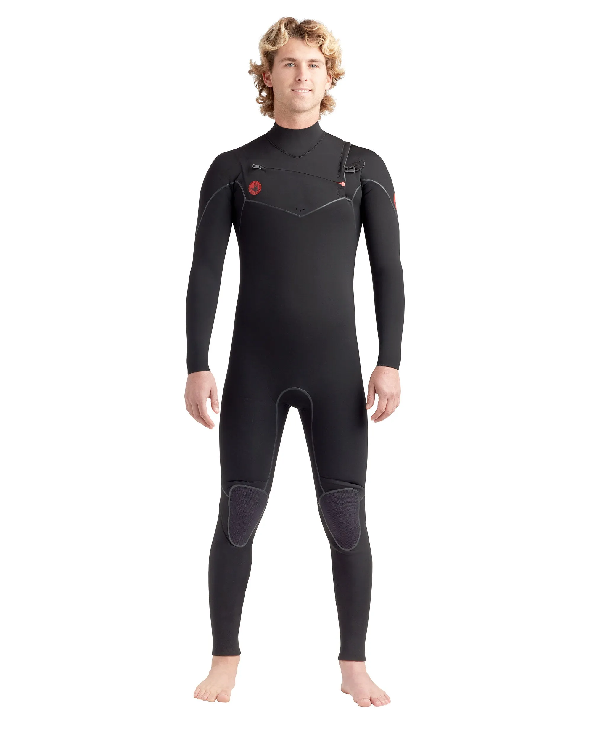 Red Cell 3/2mm Men's Chest-Zip Fullsuit - Black sold by Body Glove