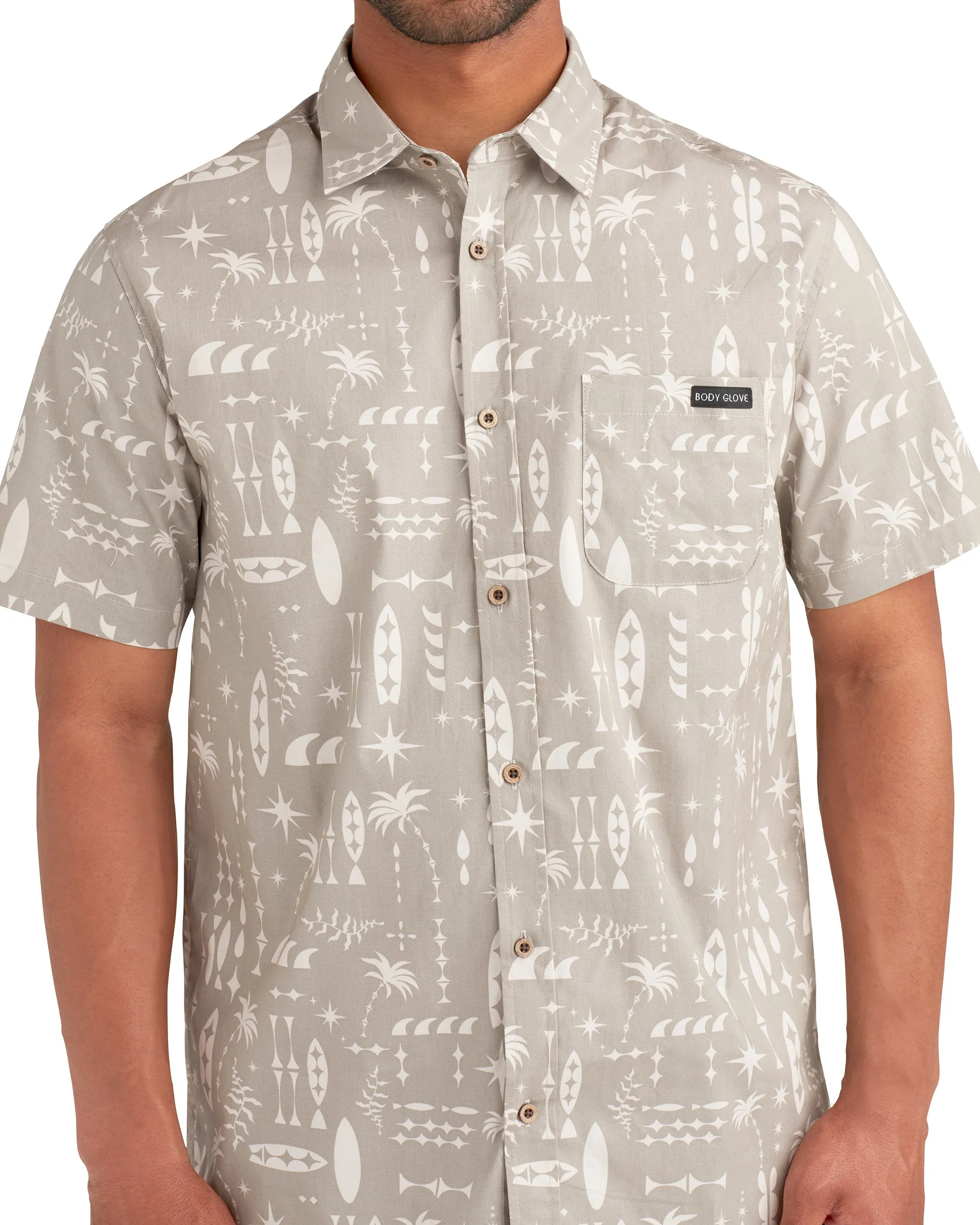 Outrigger Button-Up Shirt - Natural sold by Body Glove product image thumbnail 3