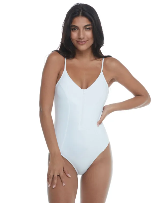Smoothies Skylar One-Piece Tank Swimsuit - Snow sold by Body Glove