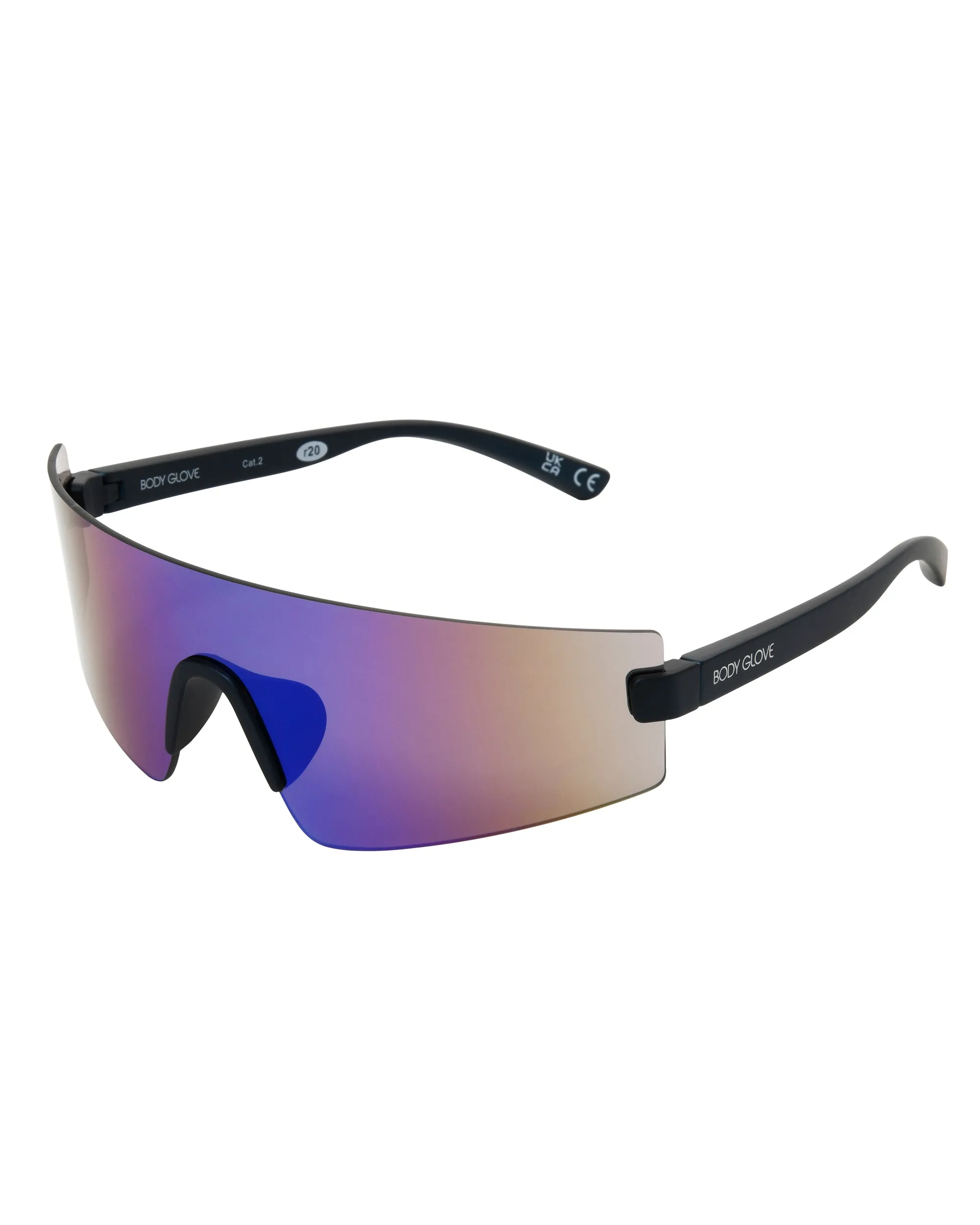 Vibez Rimless Shield Sunglasses - Teal sold by Body Glove