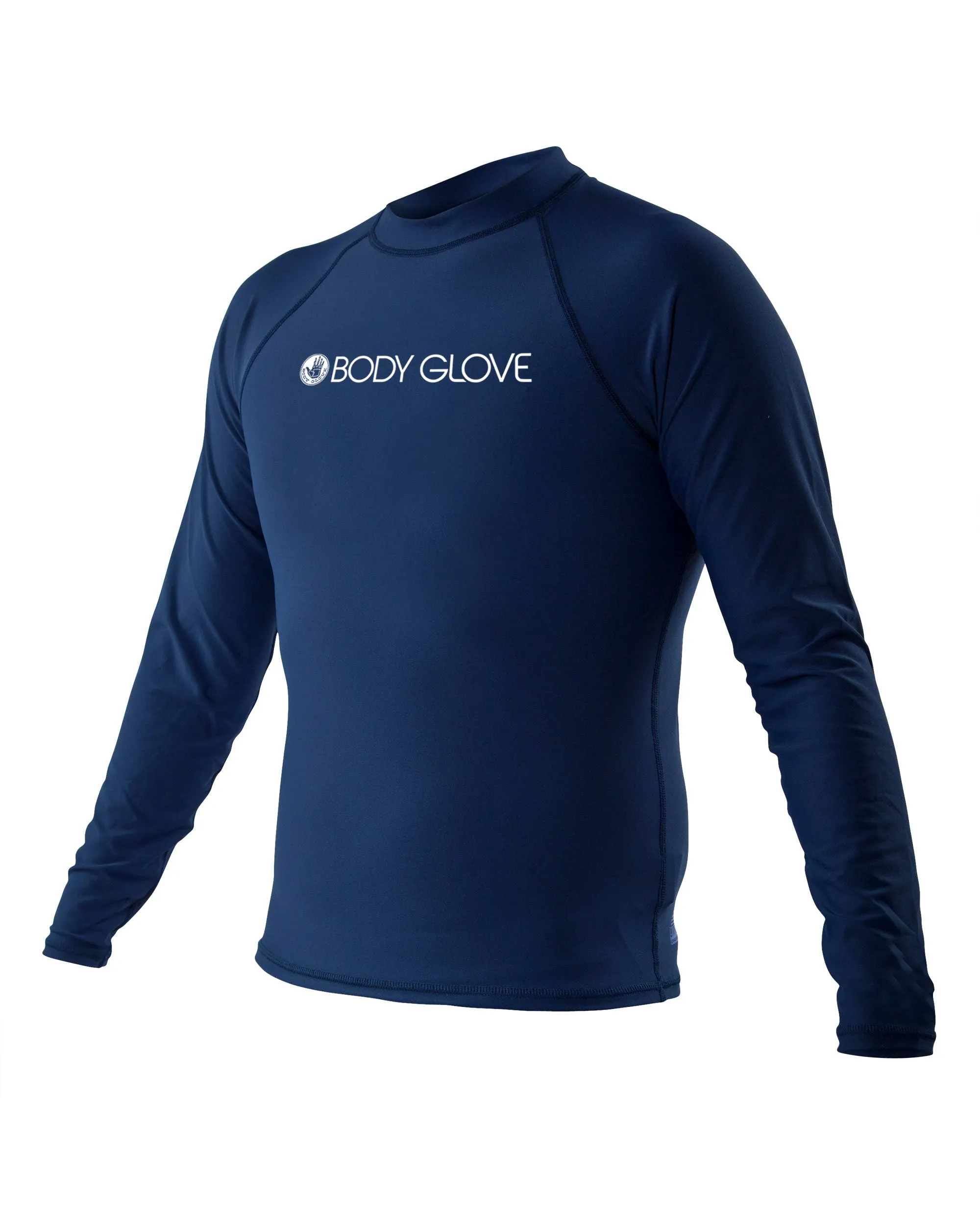 Men's Basic Long-Arm Lycra Rash Guard - Navy sold by Body Glove