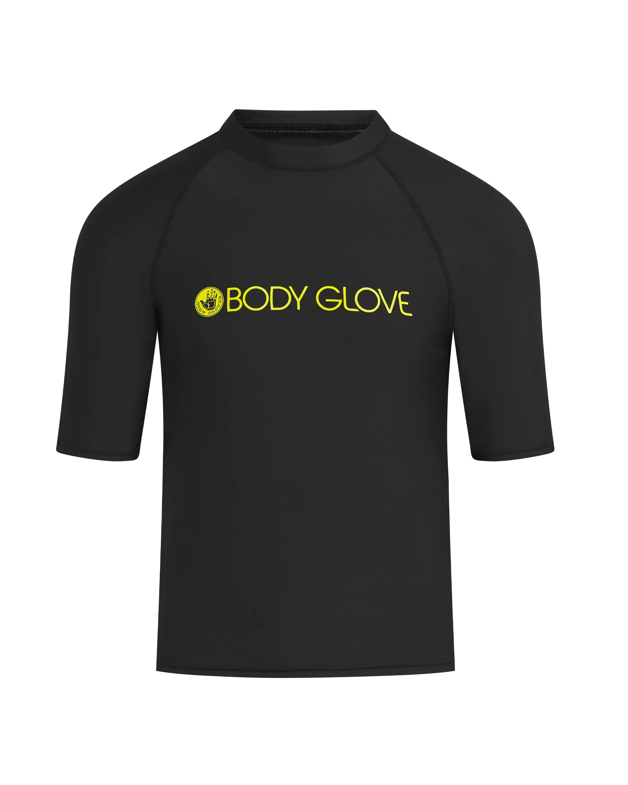 Men's Basic Short-Arm Lycra Rash Guard - Black sold by Body Glove