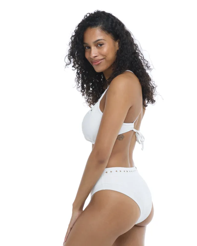 Constellation Marlee High-Waist Bikini Bottom - Snow sold by Body Glove