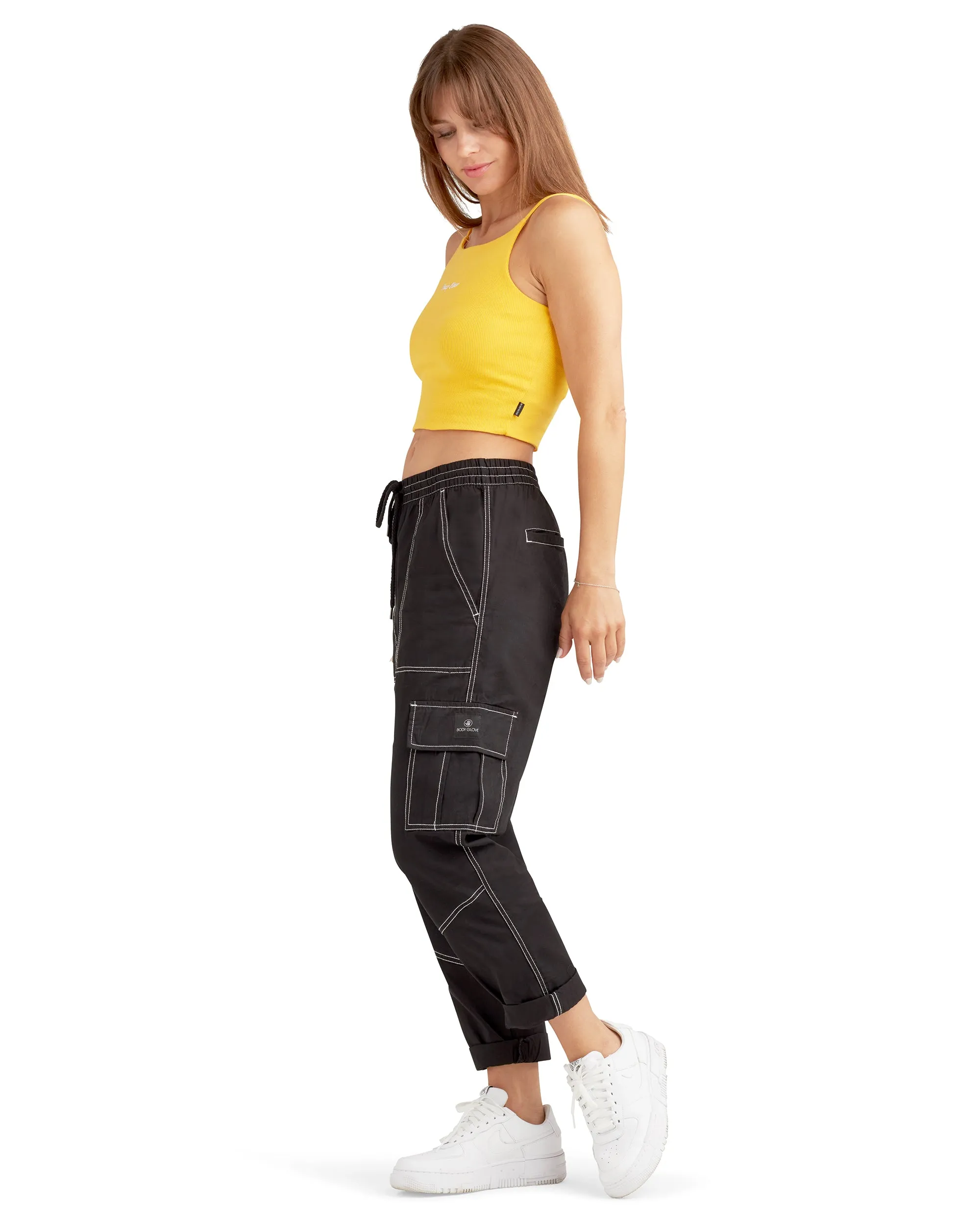 Camelia Mid-Rise Cargo Pants - Black sold by Body Glove product image thumbnail 2