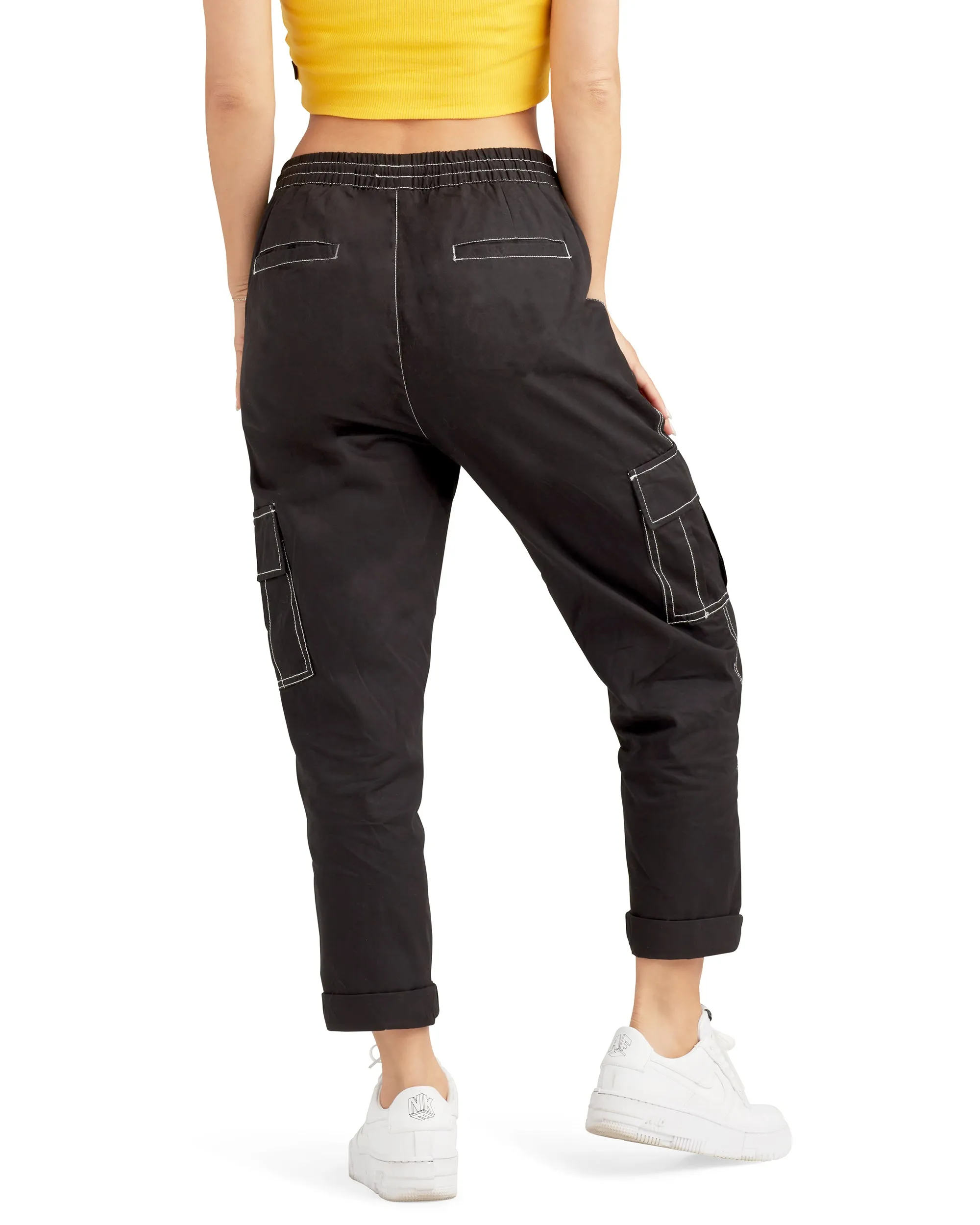 Camelia Mid-Rise Cargo Pants - Black sold by Body Glove product image thumbnail 3