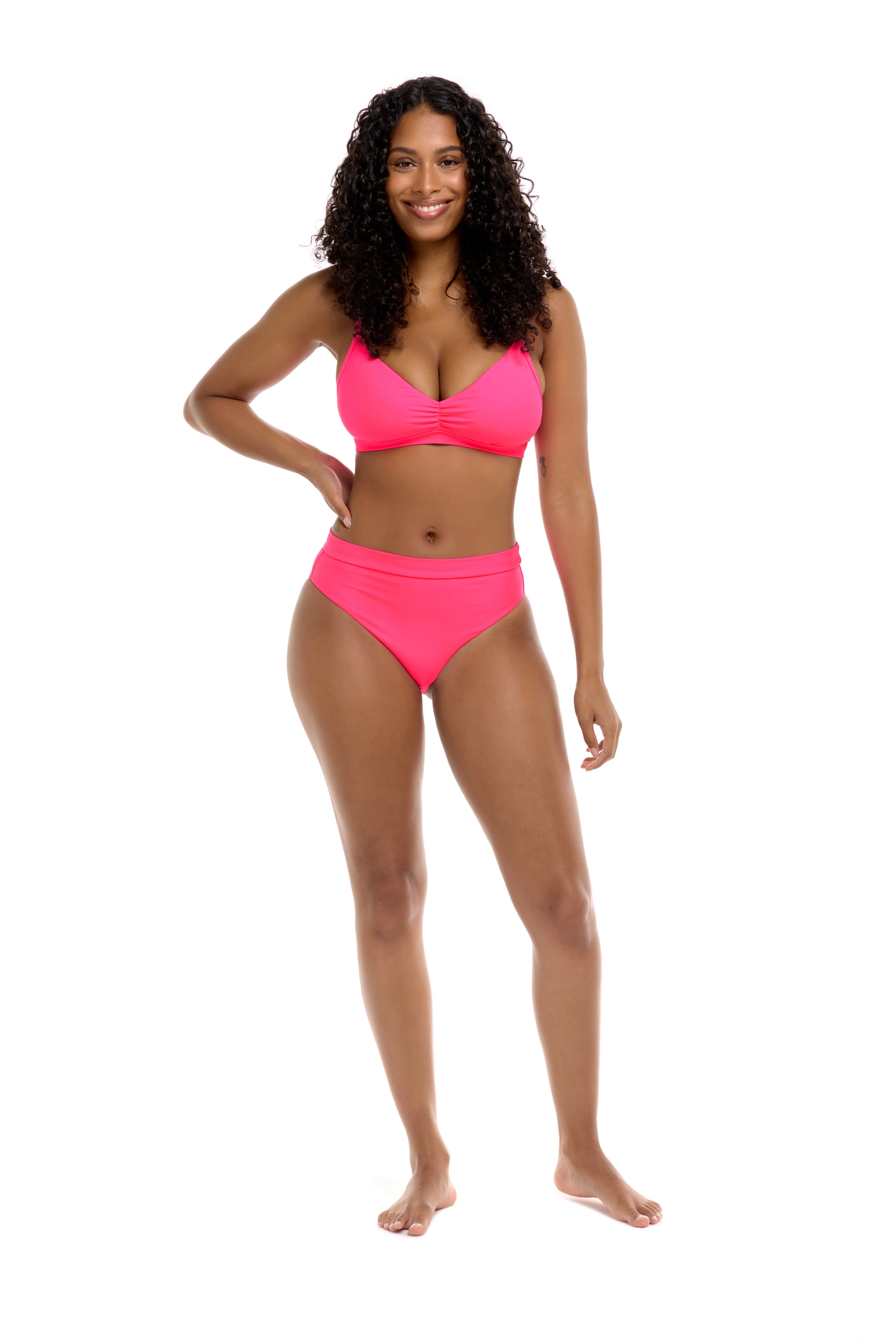 Smoothies Marlee High-Waist Bikini Bottom - Bubble Gum sold by Body Glove product image thumbnail 4