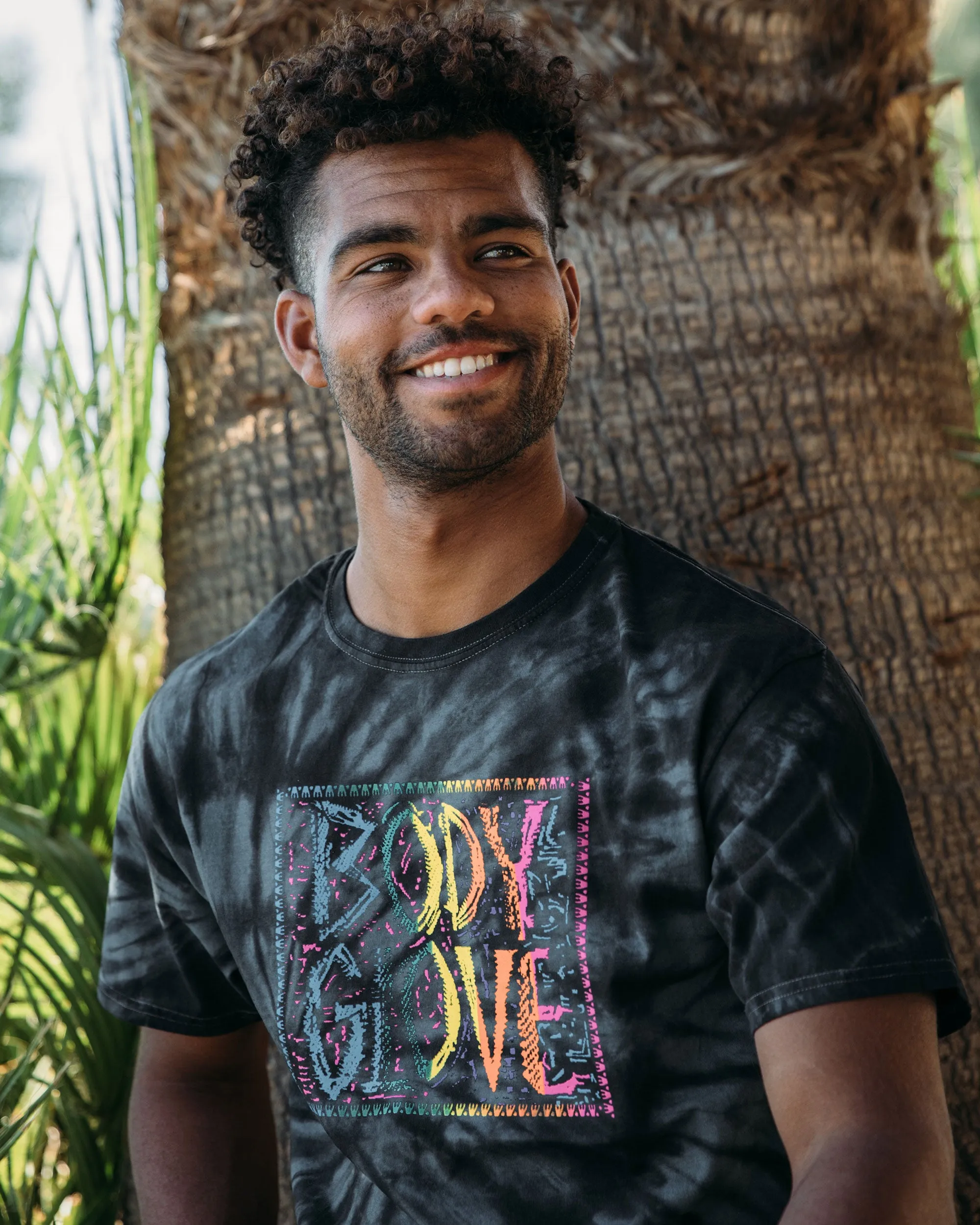 Tribal 80's Tie-Dye Short-Sleeved T-shirt - Charcoal/Black sold by Body Glove product image thumbnail 3