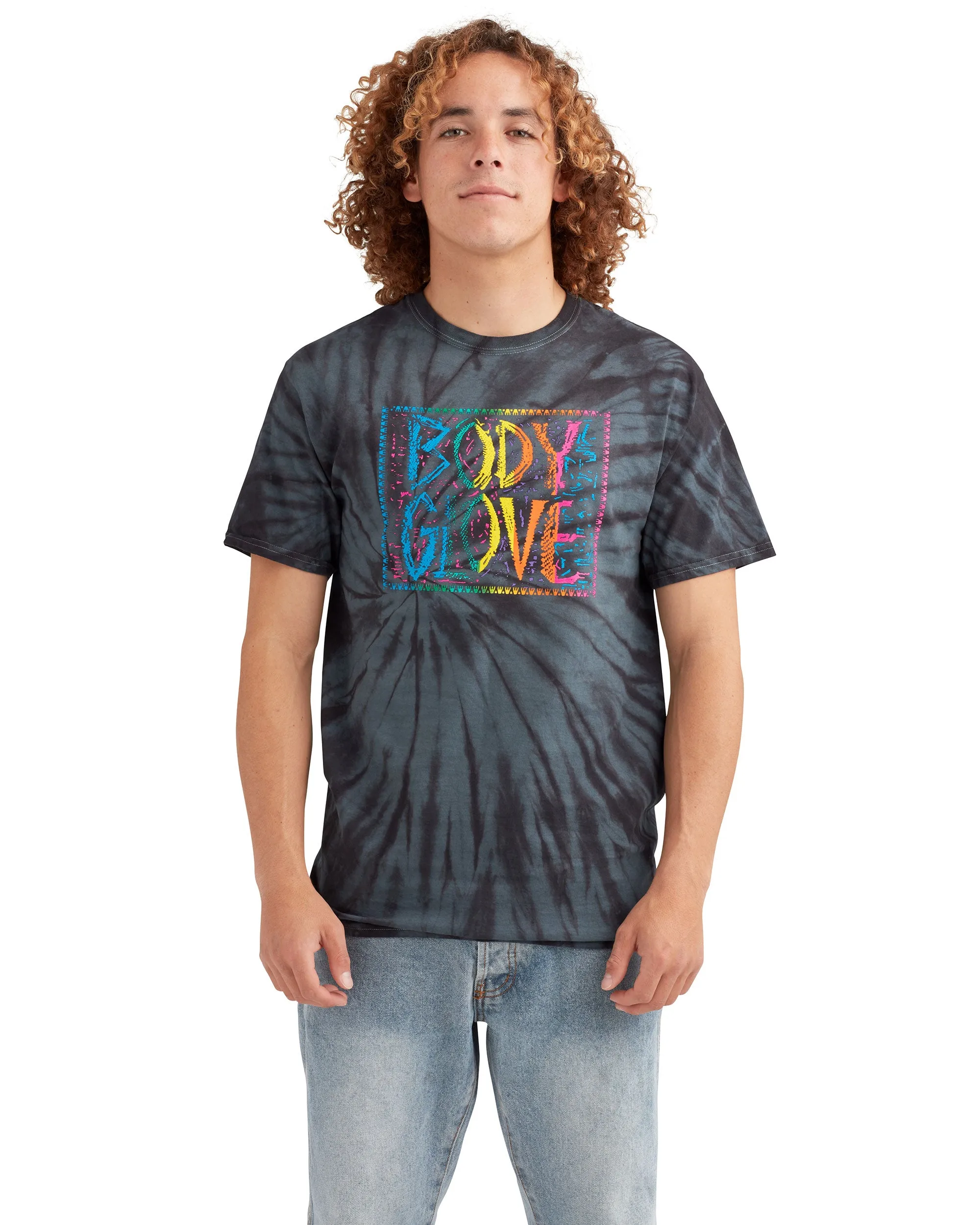 Tribal 80's Tie-Dye Short-Sleeved T-shirt - Charcoal/Black sold by Body Glove product image thumbnail 4