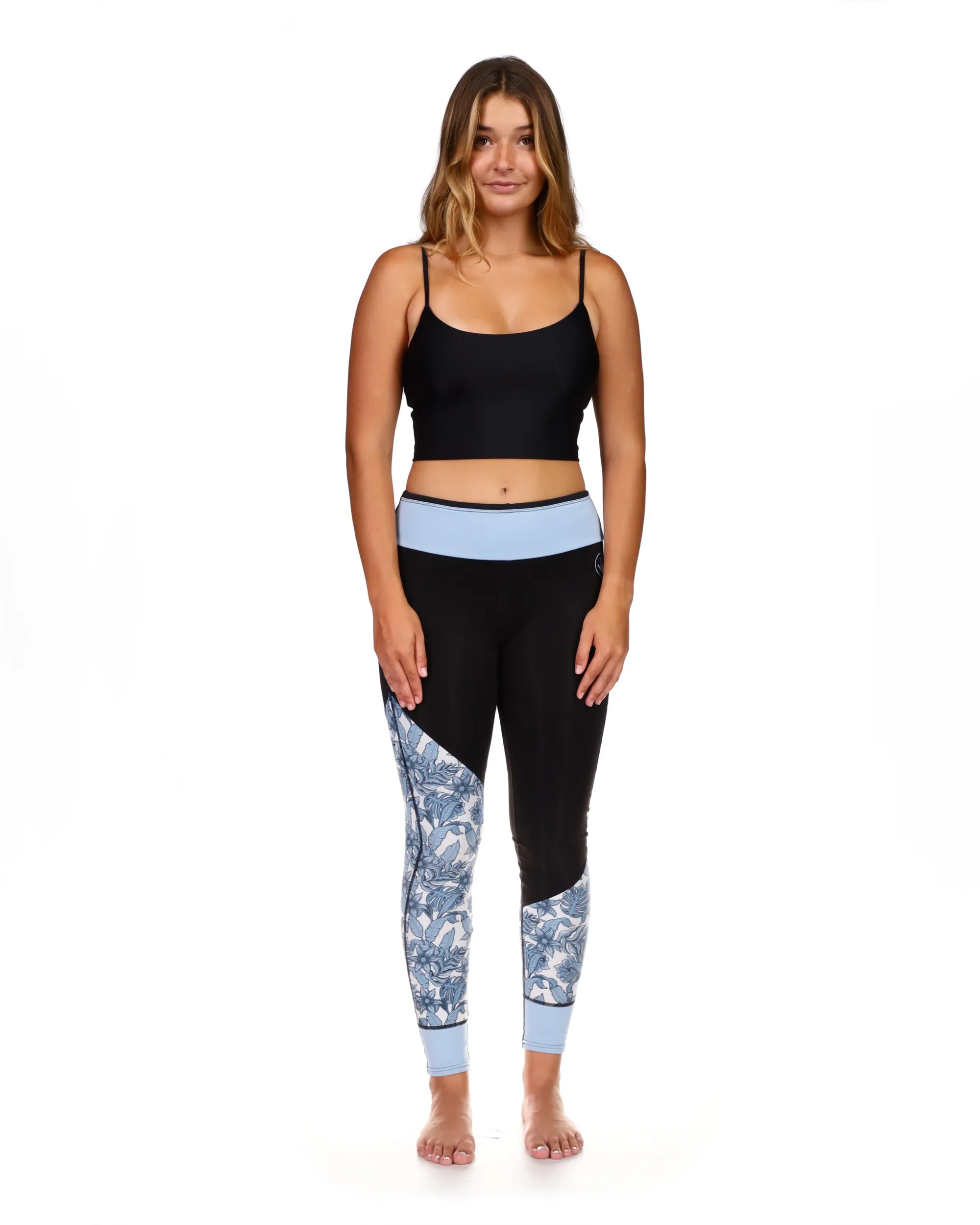 Stellar 2mm Capri Pant - Blue/Black Print sold by Body Glove