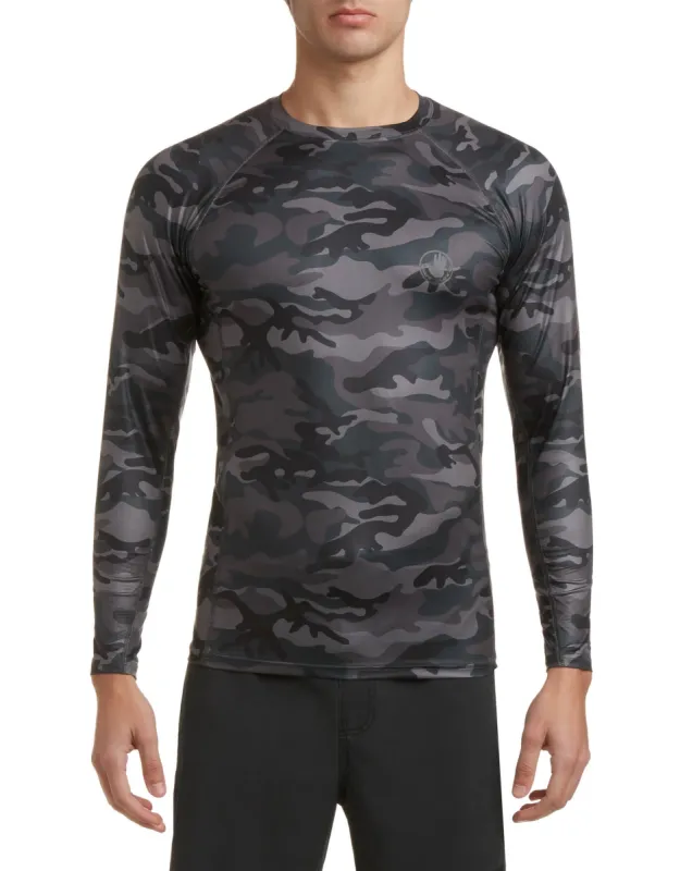 Catalina UPF Long-Sleeve Sun Shirt - Black Camo sold by Body Glove