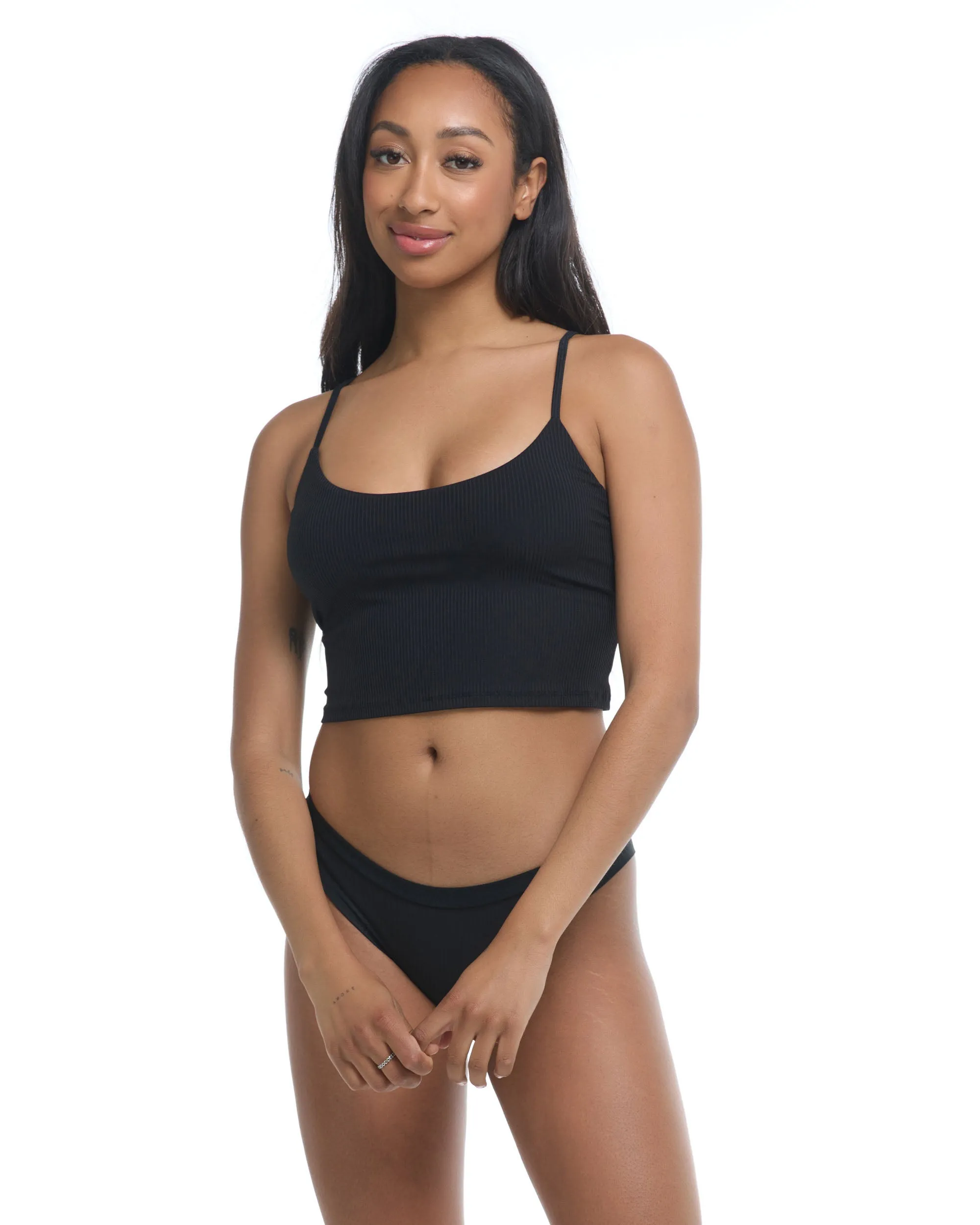 Ibiza Norah Swim Crop Top - Black sold by Body Glove
