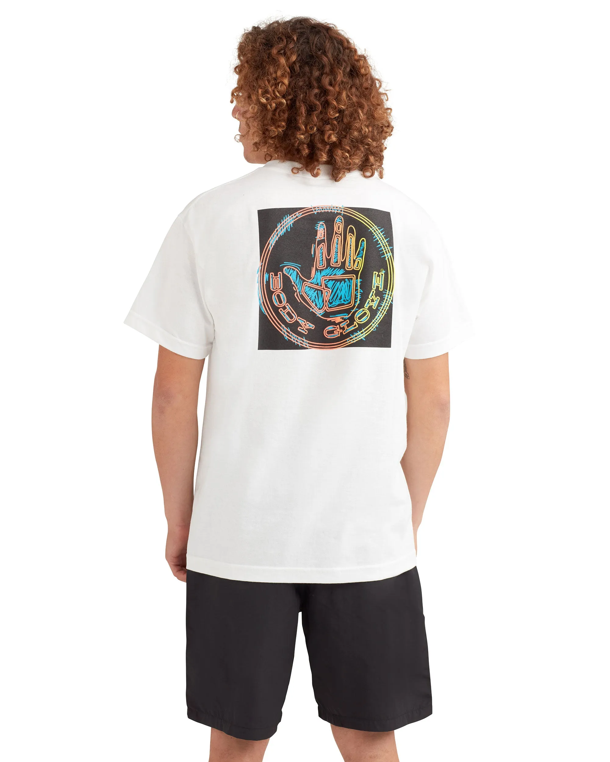 Neon Scribble Logo Short-Sleeved T-shirt - White sold by Body Glove product image thumbnail 4