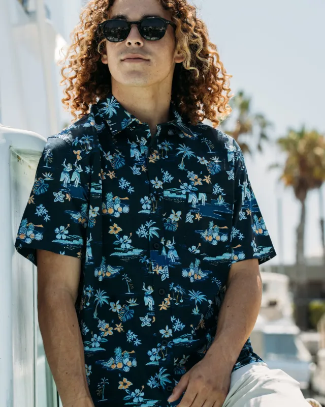 Hapuna Button-Up Shirt - Navy sold by Body Glove