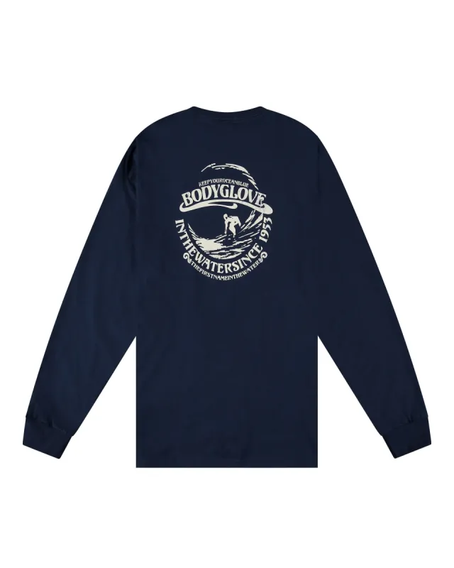 Waterborne Long-Sleeved T-shirt - Navy sold by Body Glove