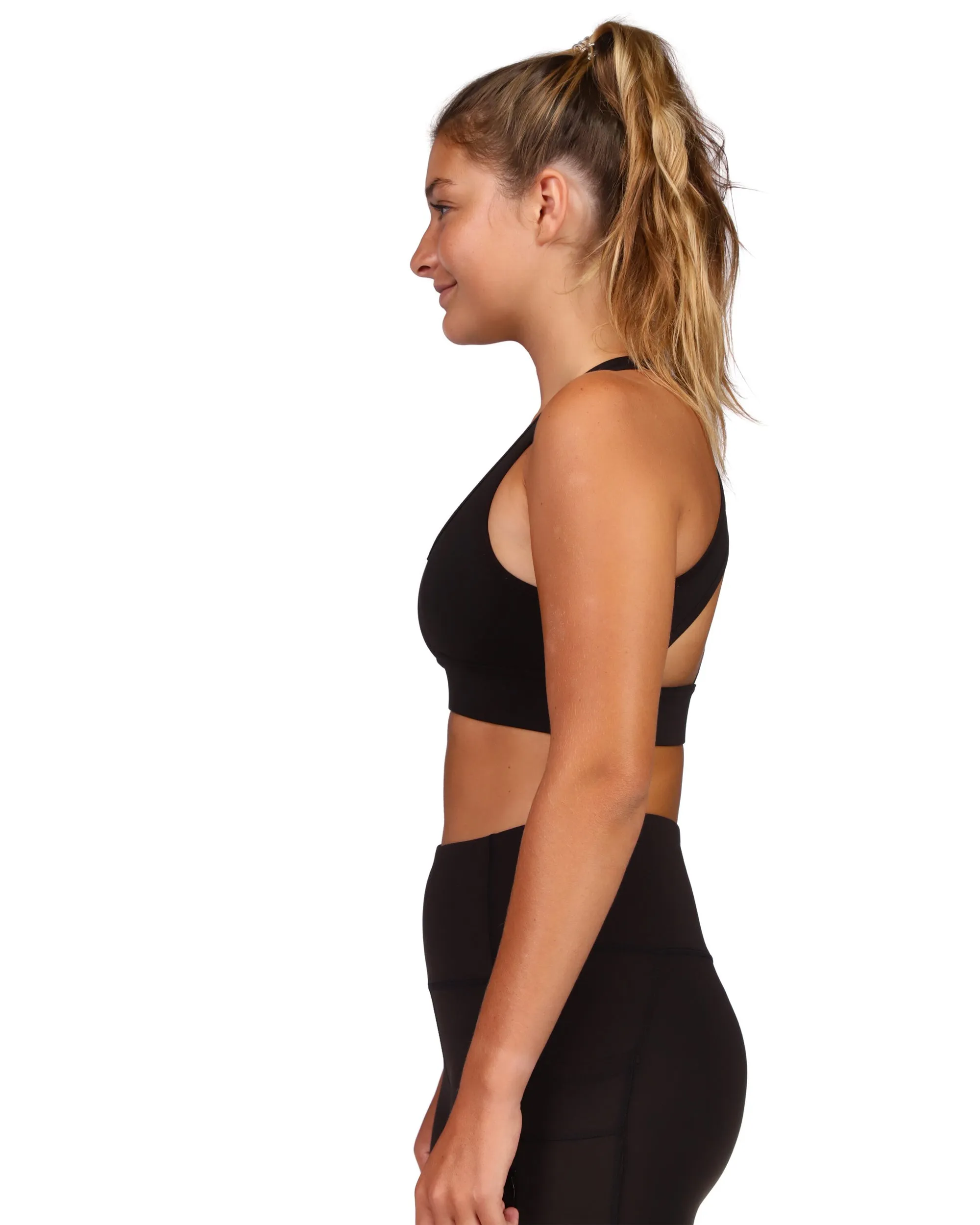 Composed Cross-Back Straps Sports Bra - Black sold by Body Glove product image thumbnail 5